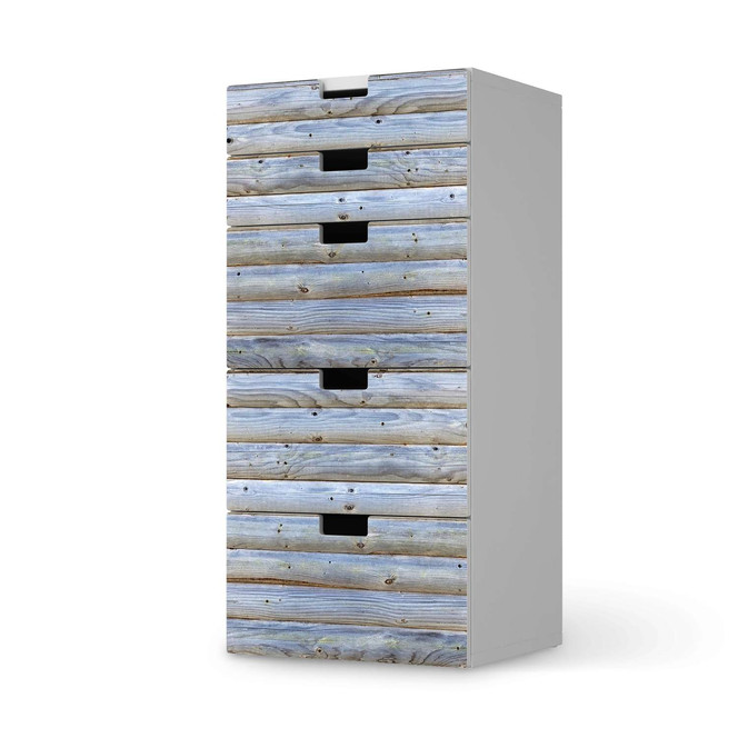 Möbel Klebefolie IKEA Stuva / Malad Kommode - 5 Schubladen - Greyhound- Bild 1