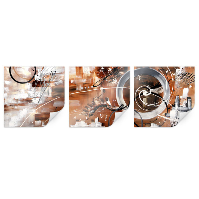 Poster Fedrau - Im Kreis (3-teilig)