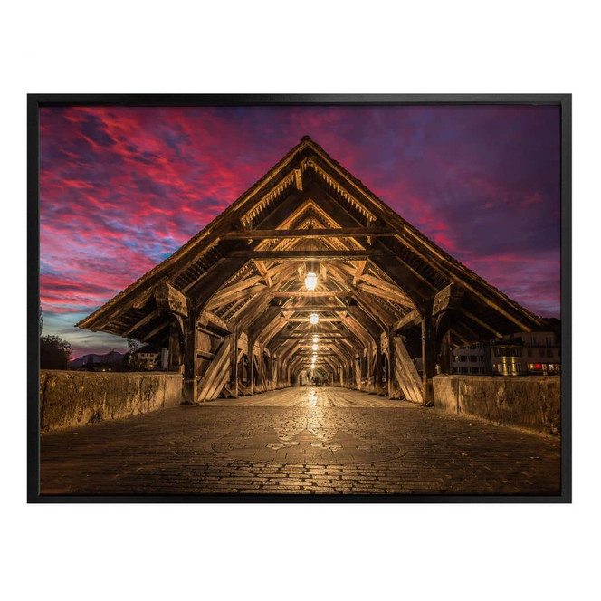 Poster Huber - Old Wooden Bridge