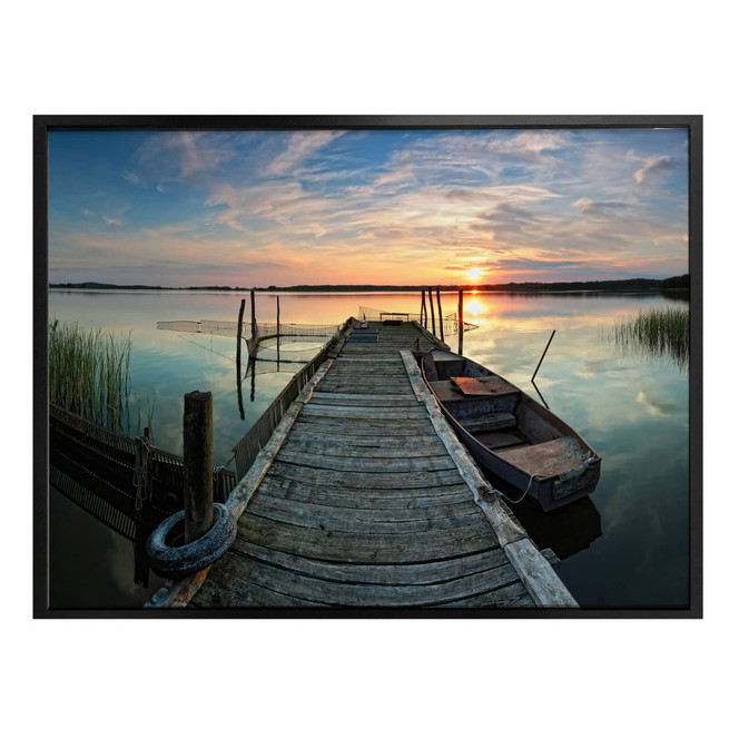 Poster Sunset at the lake