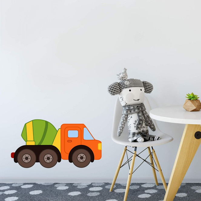 Wandtattoo Zementmischer