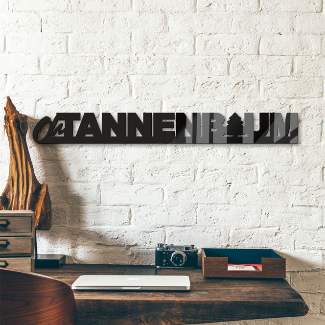 Acrylbuchstaben Oh Tannebaum