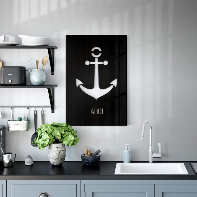 Dekobild Acrylglas - Ahoi mit Anker