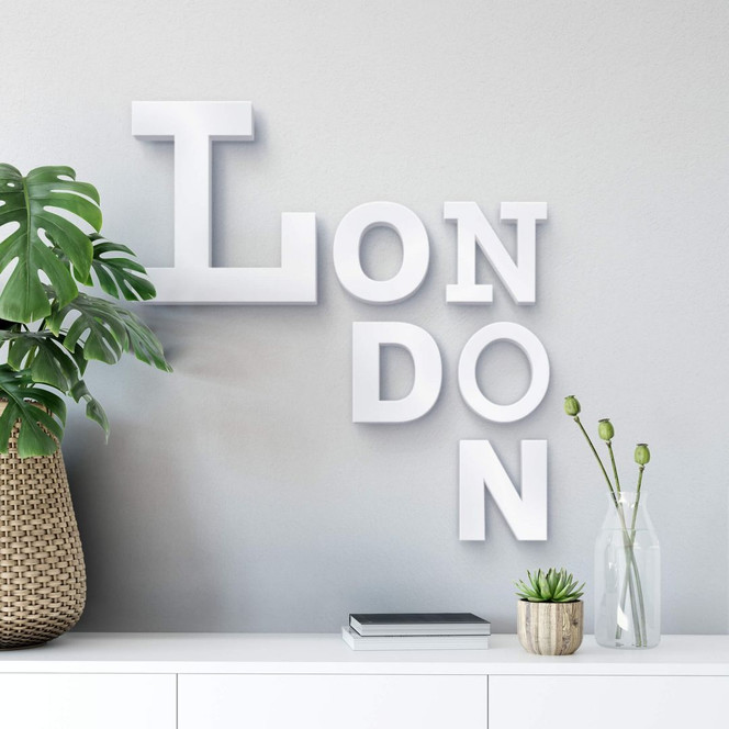 Dekobuchstaben 3D London mixed