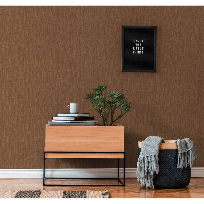 Livingwalls Unitapete Titanium 3 Vliestapete einfarbig braun