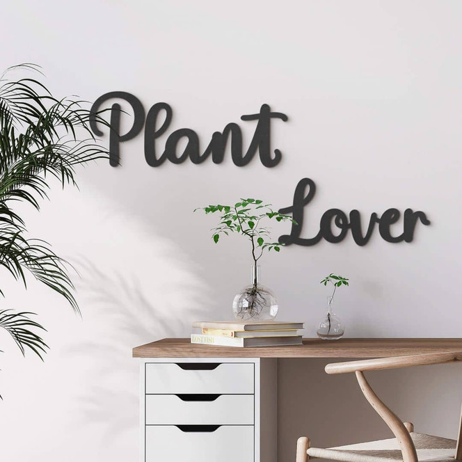 MDF-Deko 3D Schriftzug Plant Lover