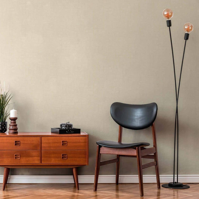 Vliestapete Beige Küche - Moderne Vlies Tapete einfarbig Flur