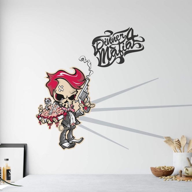 Wandsticker Dinner 4 Mafia