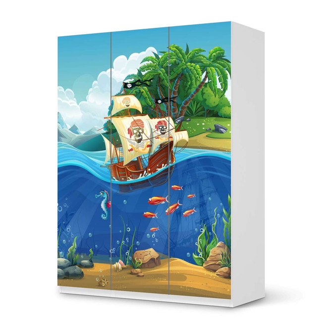 Folie IKEA Pax Schrank 201cm Höhe - 3 Türen - Pirates- Bild 1