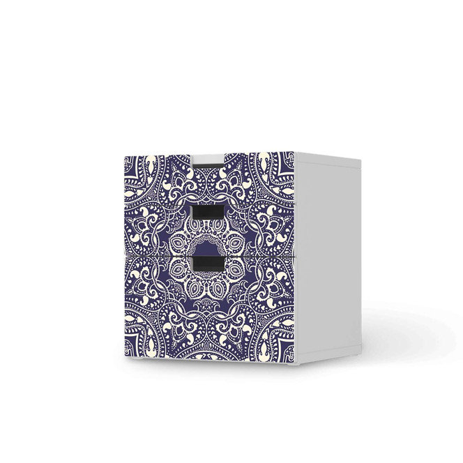 Folie IKEA Stuva / Malad Kommode - 3 Schubladen - Blue Mandala- Bild 1