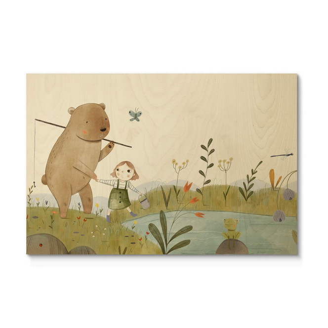 Holzposter Loske - Anglerfreunde