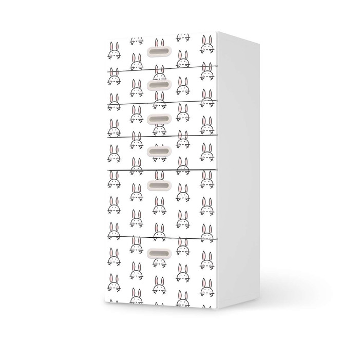 Klebefolie IKEA Stuva / Fritids Kommode - 6 Schubladen - Hoppel- Bild 1