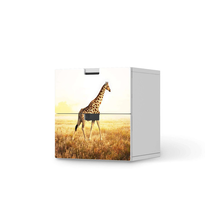 Klebefolie IKEA Stuva / Malad Kommode - 2 Schubladen - Savanna Giraffe- Bild 1