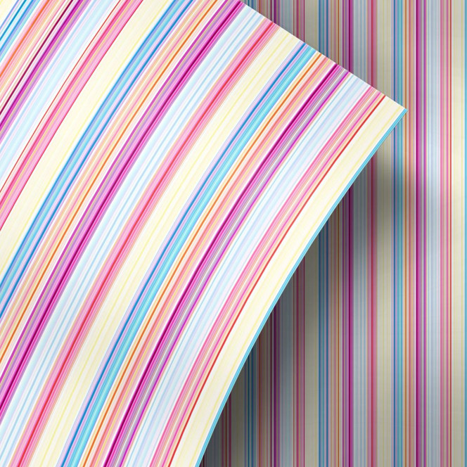 Möbelfolie, Dekofolie - abwischbar - Streifen bunt