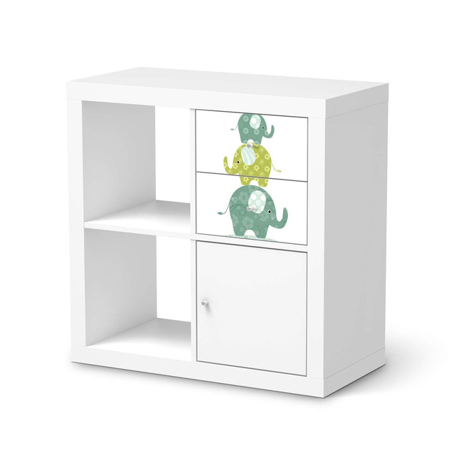 Möbelfolie IKEA IKEA Expedit Regal Schubladen - Elephants- Bild 1
