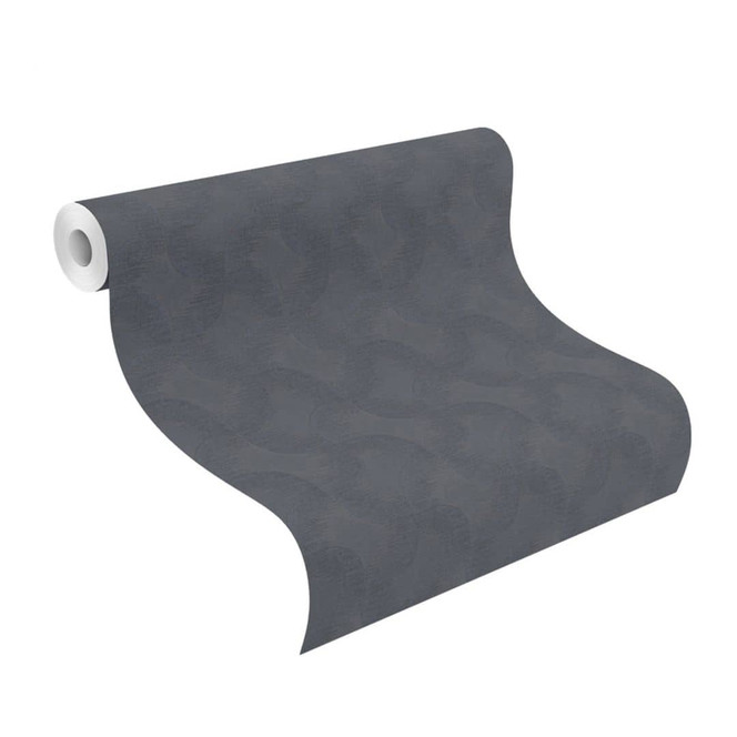 Mustertapete, Vliestapete Sky Lounge anthrazit, schwarz 10.00 x 1.06 m