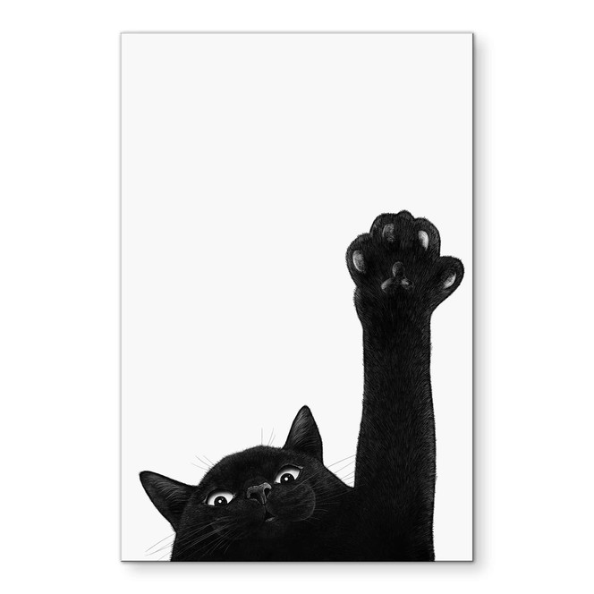 Wandbild Zeig mir deine Pfote Katze - Korenkova - Alu-Dibond