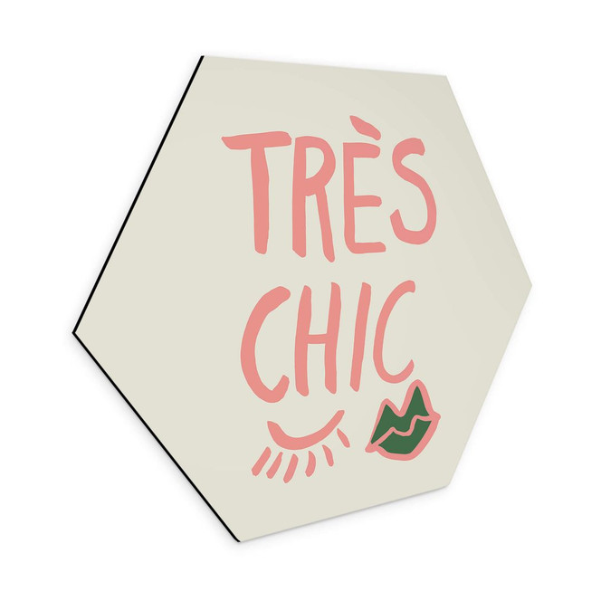 Hexagon Wandbild 1X Studio - Très chic - Alu-Dibond