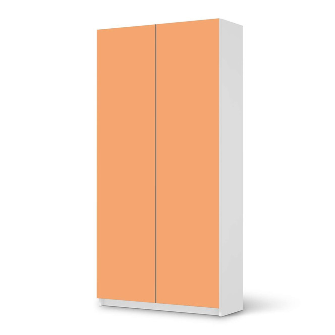 Klebefolie IKEA Pax Schrank 201cm Höhe - 2 Türen - Orange Light- Bild 1