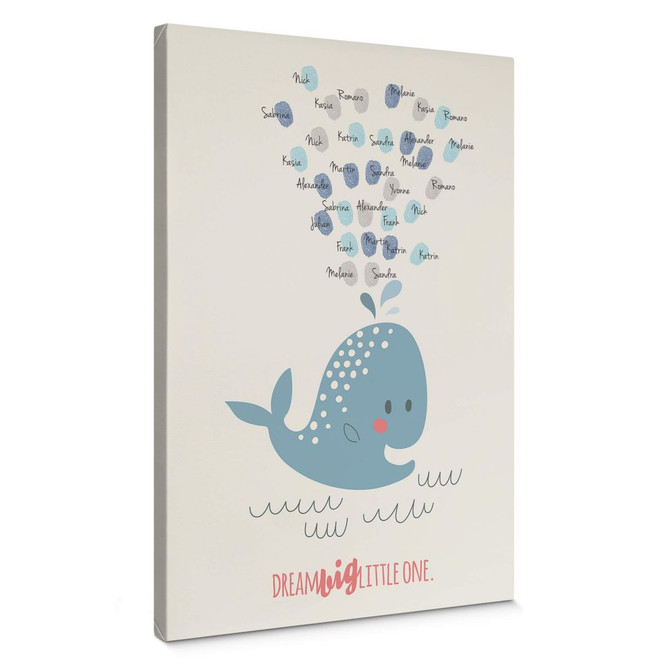 Leinwandbild Fingerprint - Dream big little one