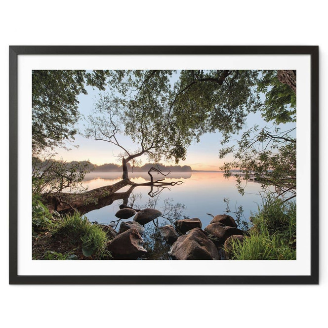 Poster Blick auf den See - Seelandschaft - Keller