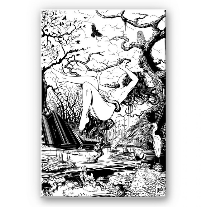 Wandbild Drawstore - Swampland