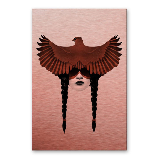 Alu-Dibond Bild mit Kupfereffekt Ireland - Dark Cardinal