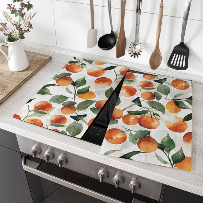 Herdabdeckplatte Fruchtige Mandarinen - UN Designs