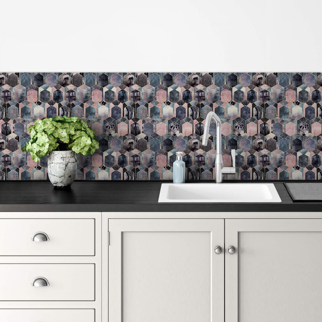 Küchenrückwand Fredriksson - Art Deco: Traum in Rosé und Gold