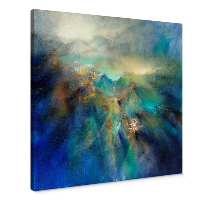 Leinwandbild Schmucker - Über den Berggipfeln