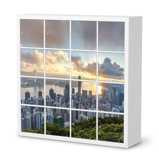 Möbelfolie IKEA Expedit Regal 16 Türen - Hong Kong- Bild 1