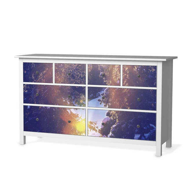 Möbelfolie IKEA Hemnes Kommode 8 Schubladen - Lichtflut- Bild 1