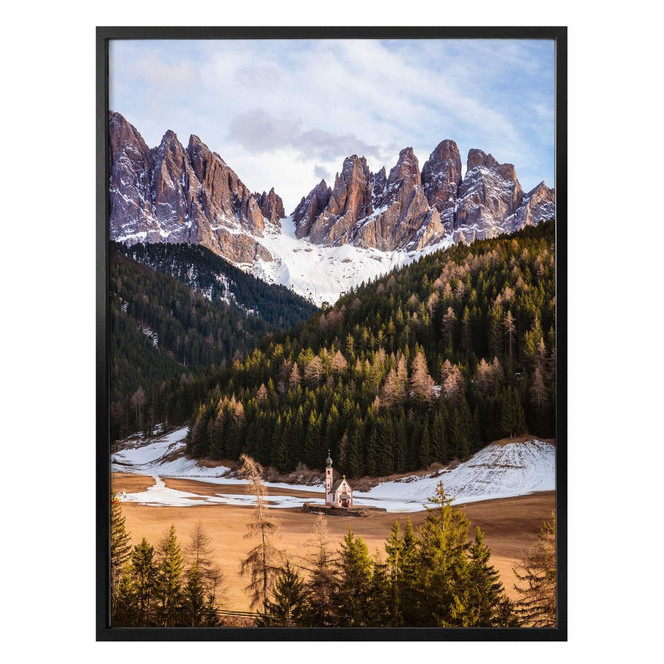 Poster Colombo - Die kleine Kirche in den Bergen