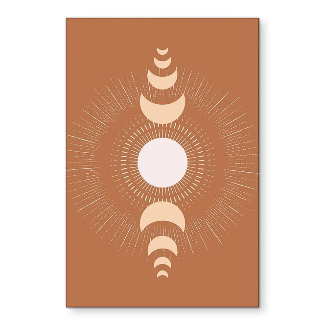 Wandbild Mondzyklen - Sonne und Mond im Einklang - KsanaKalpa - Alu-Dibond
