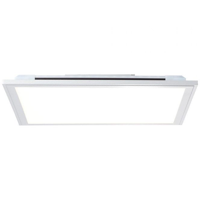 Deckenleuchte Alba, silber, weiss, 39.5 x 39.5 cm, Metall Panel