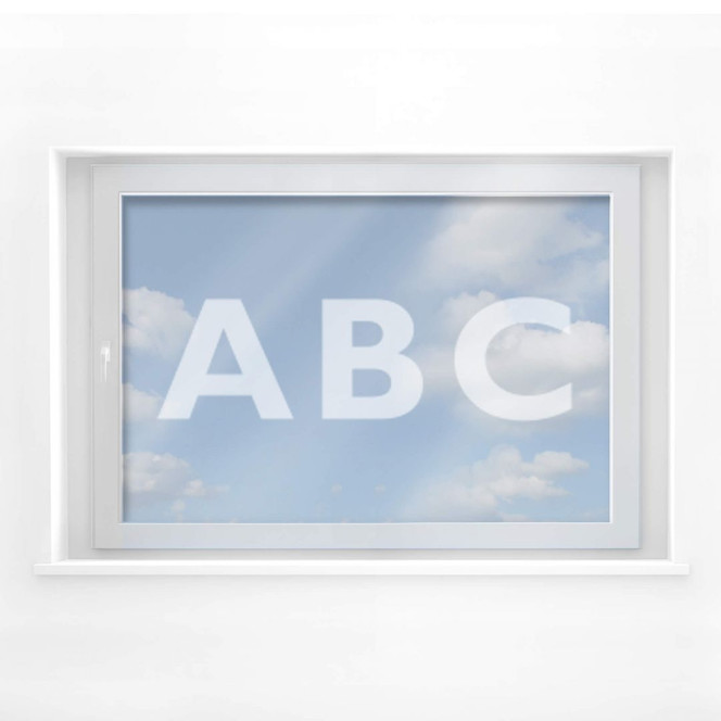 Fensterdekor Wunschtext