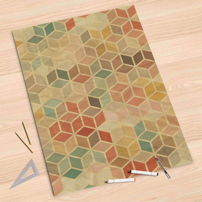 Folienbogen (80x120cm) - 3D Retro- Bild 1