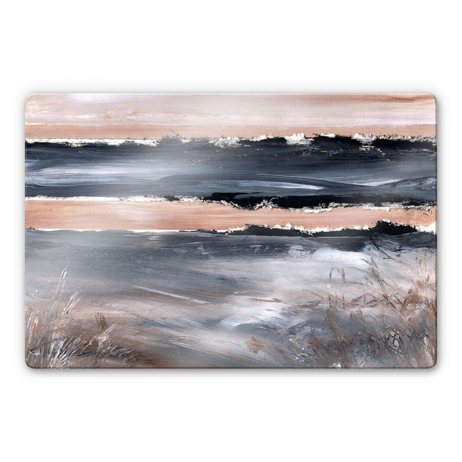 Glasbild Niksic - Am Meer