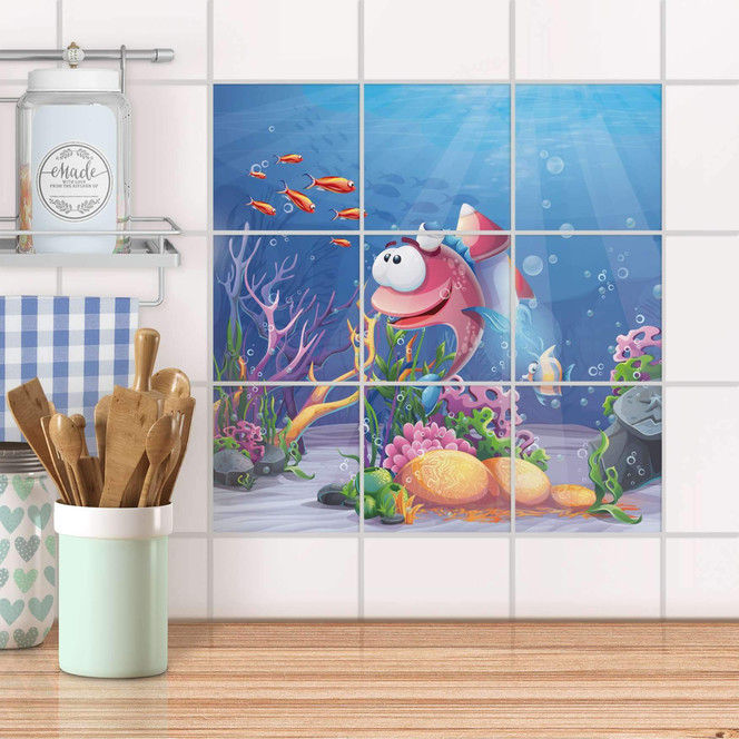 Klebefliesen - Bubbles - 9er Set