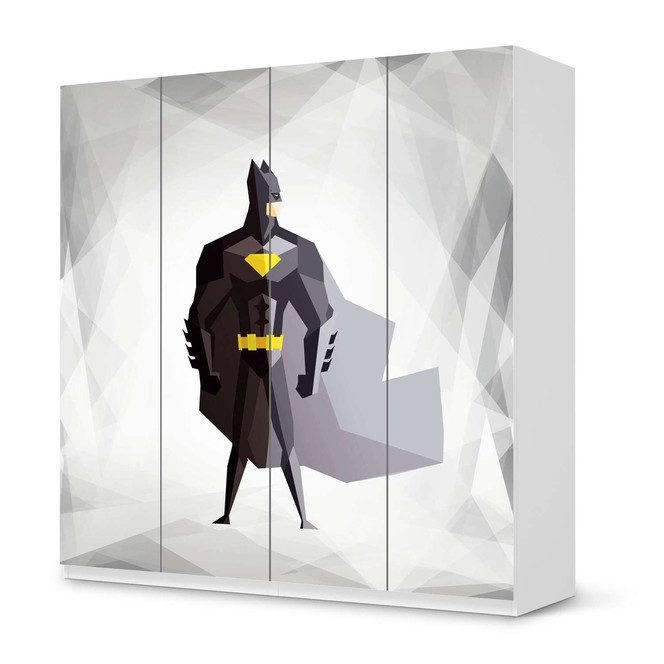 Klebefolie IKEA Pax Schrank 201cm Höhe - 4 Türen - Mr. Black- Bild 1