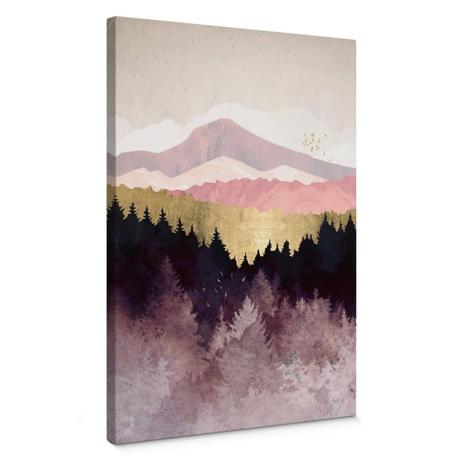 Leinwandbild SpaceFrog Designs - Lila Wald
