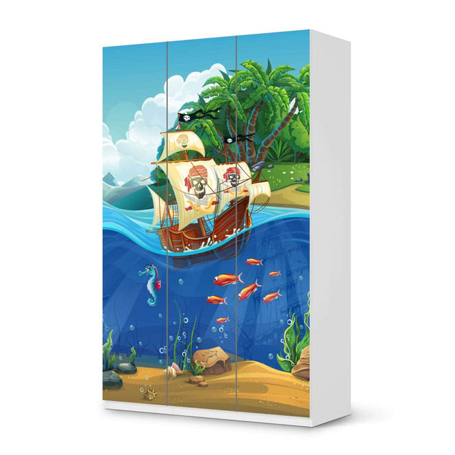 Möbelfolie IKEA Pax Schrank 236cm Höhe - 3 Türen - Pirates- Bild 1