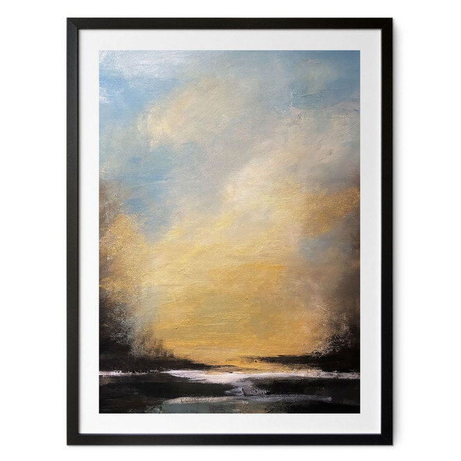 Poster Goldenes Licht am Abendhimmel - Bergius