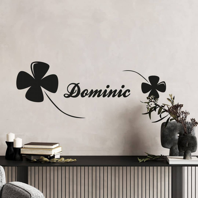 Wandtattoo Kleeblatt