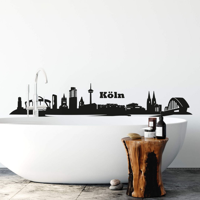 Wandtattoo Köln Skyline 2