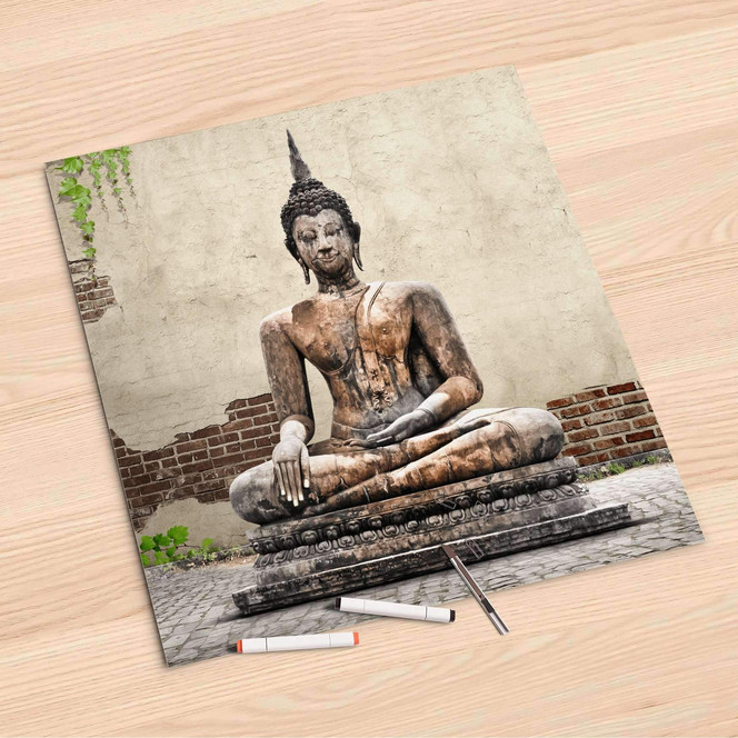 Folienbogen (60x60cm) - Relaxing Buddha- Bild 1