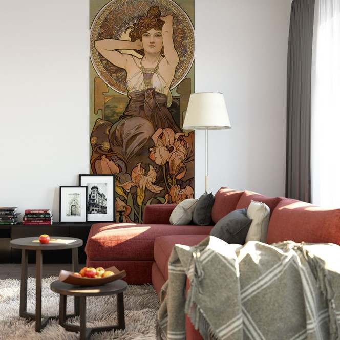 Fototapete Mucha - Edelsteine: Amethyst