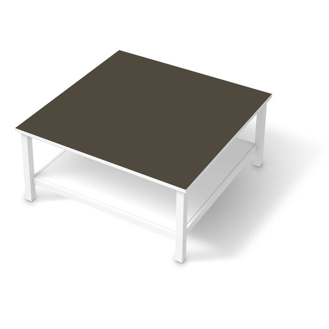 Klebefolie IKEA Hemnes Tisch 90x90cm - Braungrau Dark- Bild 1