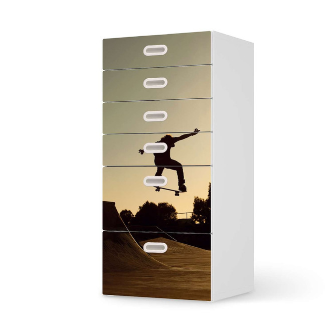 Klebefolie IKEA Stuva / Fritids Kommode - 6 Schubladen - Skater- Bild 1