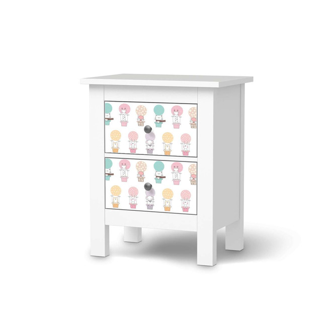 Möbelfolie IKEA Hemnes Kommode 2 Schubladen - Flying Animals- Bild 1